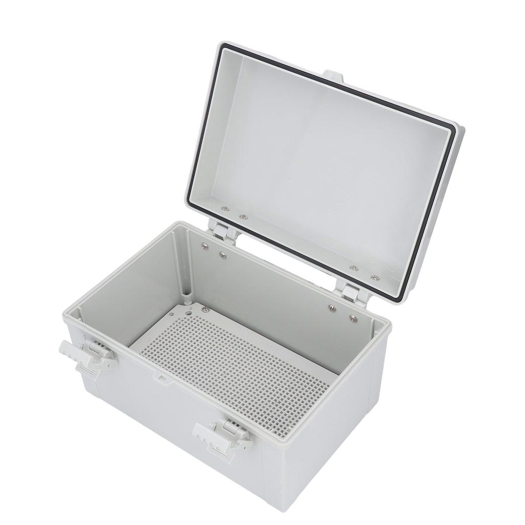 Gray Hinged Cover Electrical Junction Box IP67 Waterproof Electric Project Box for Outdoor