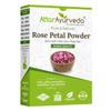 Attar Ayurveda Polvere di Petali di Rosa 100 g Maschera Viso Floreale Naturale per la Cura della Pelle, Glow Fai-da-Te e Freschezza Radiosa