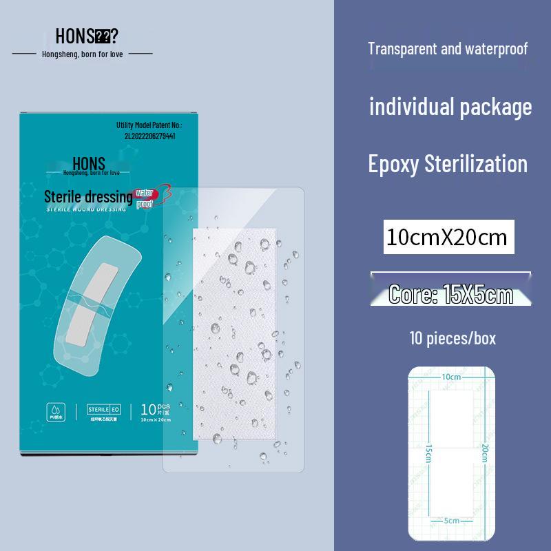Sterile Adhesive Non-woven Dressing 6x7cm - Breathable Wound Care Band-Aid, First Aid Kit Accessory