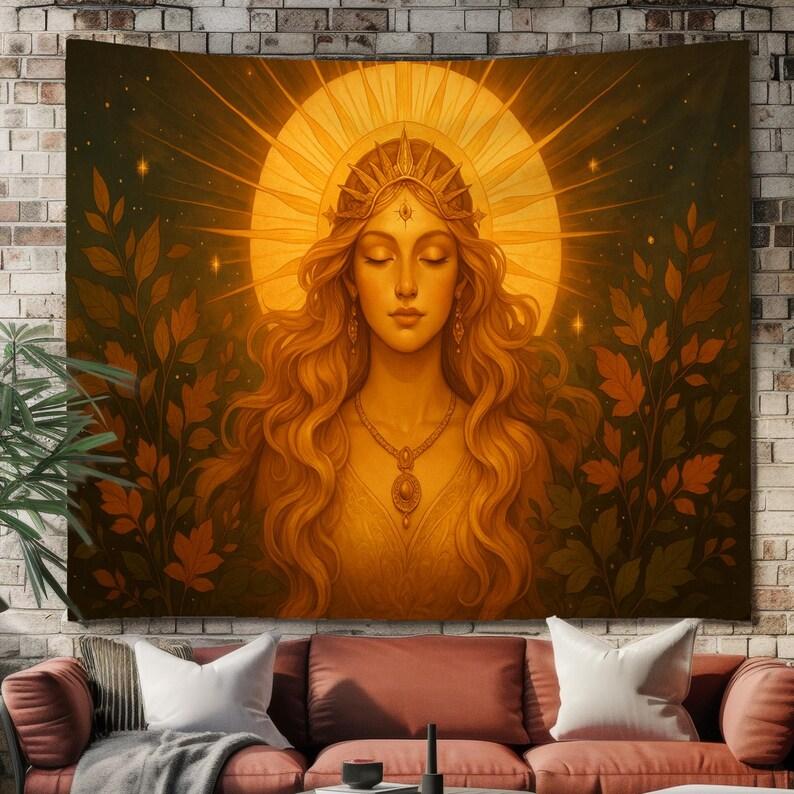 Sun Goddess tapestry 75x100 чёрный