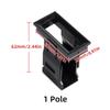 1 Piece DZ47 Miniature Circuit Breaker Panel Buckle 1P 2P 3P 4P Air Switch Buckle Mounting Bracket Fixed Frame Holes