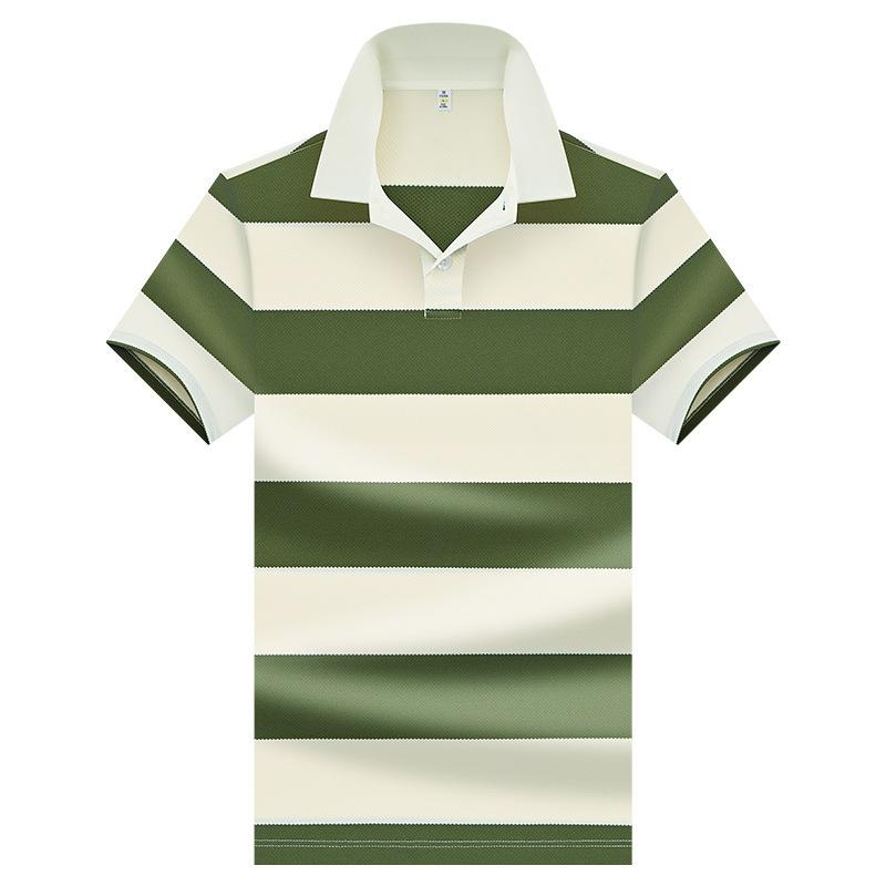 

Dmo Short-sleeved POLO shirt, men s pure cotton breathable T-shirt, business casual lapel top 2XL