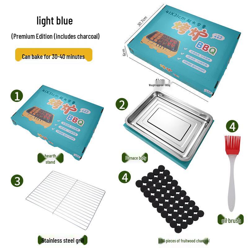 Clean Angel Outdoor Disposable Stainless Steel BBQ Grill