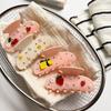 Rhinestone Decor Hair Barrettes Floral Decor Hair Jaw Clips Sweet Style Shark Hair Clips  For Women