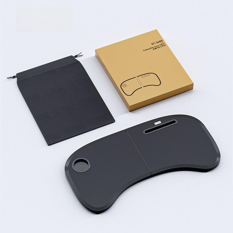 Multifunctional Car Interior Stand: Folding Dining Table & Computer Desk for Front Console.