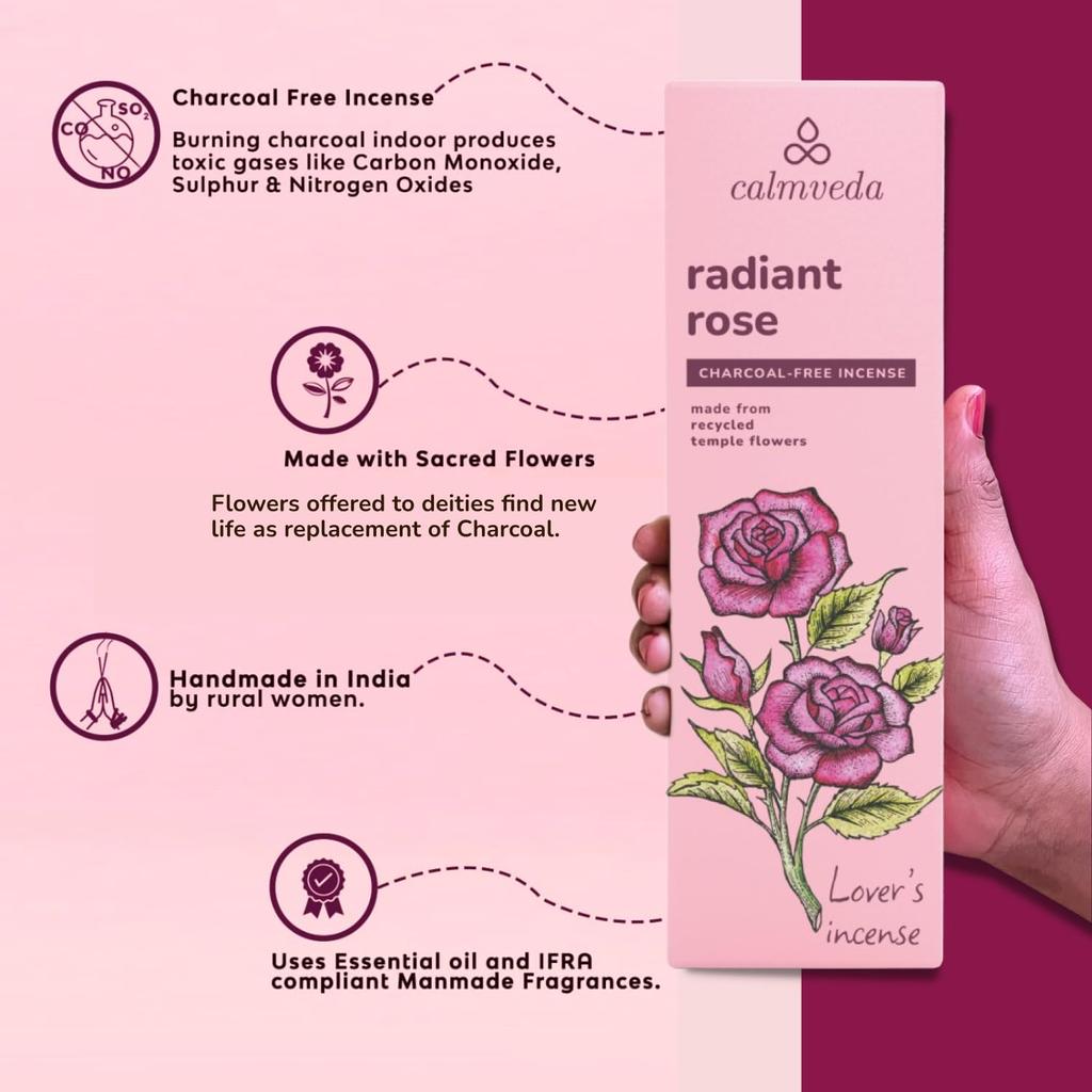 Calmveda Rose Incense Sticks- 80 Incense Sticks