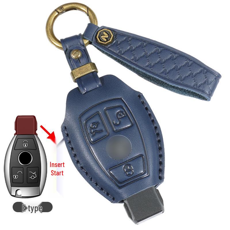 Mercedes-Benz Genuine Leather Key Case for C260L/E300L/GLC300L/A200L/GLE/GLB/GLA Models