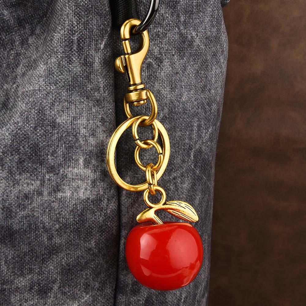 3D Crafts Crystal Cherry Pendant Ornaments Cherry Charms Exquisite Cherry Keychain  Backpack Decor