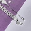 CHSHINE 925 Sterling Silver 10mm Weaving Geometry Bracelet For Women Men Party Fashion Charm Jewelry