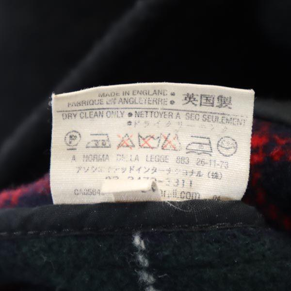 Casaco Duffel Gloverall Mistura de lã britânica 44 cinza Mulher Usado