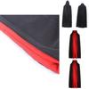 Halloween Vampire Cloak Hooded Cape For Adult And Kids Reversible Black And Red Cosplay Costume