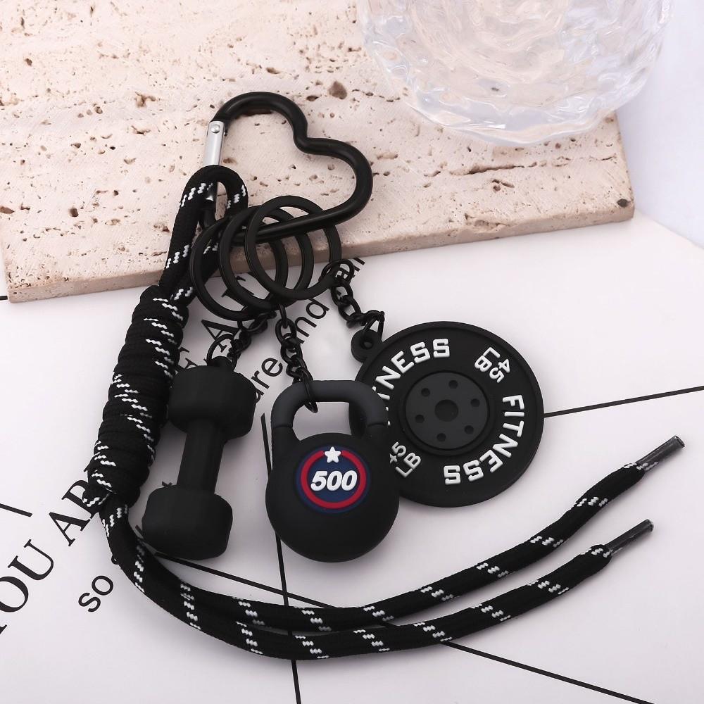Kettle Bells Barbell Plates Key Chain Bag Charm Fitness Series Pendant  Water Cups