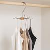2Pcs Carbon Steel 8 Claw Hooks Hanging Large Capacity Belt Hanger 360° Rotatable Space Saving Clothes Hangers Wardrobe