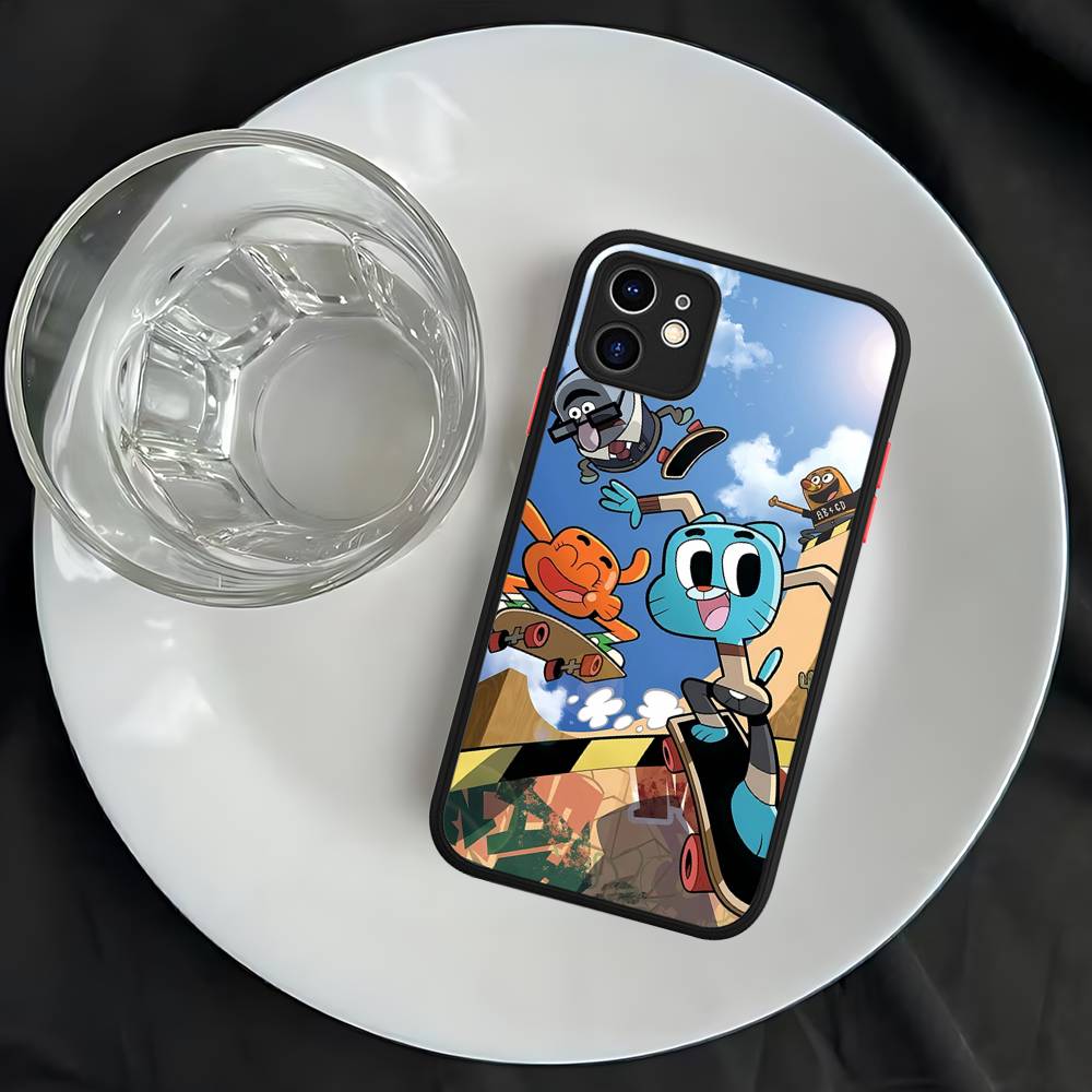 The A-Amazing W-World Of G-Gumball Phone Case For iPhone 13 12 X XS MAX Pro Max 16 15 11 14 Pro Max Shockproof Matte Cover