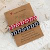 Heart Friendship Bracelets Pinky Promise Pink Best Friends Distance Matching Bracelet for Women Girl Valentine Couple Family