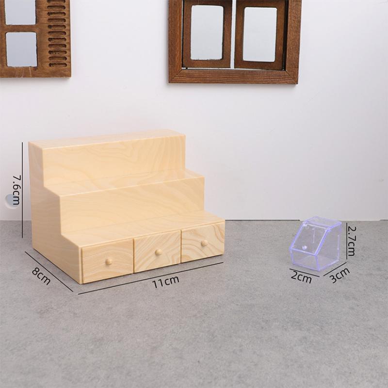 1/12 Dollhouse Simulation Storage Display Rack With Lollipop Dollhouse Mini Supermarket Scene Decoration Pretend Play Toys