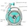 15M Retractable Water Hose Reel with Universal Joint Sets Portable Cart for Car Wash Gardening and Garden Storage