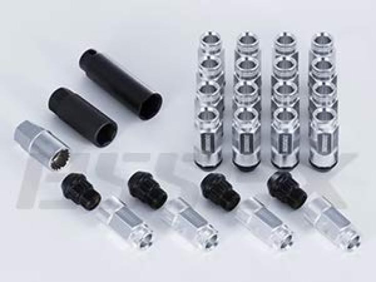 

ESSEX M12 x Shell Средняя упаковка 24 шт. P1.5 6-отверстий 2-компонентные гайки, накатанные, серебристые,