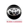 4pcs 56mm Aluminum Alloy logo Wheel Center Hub Cap Badge sticker For Toyota Prado Rav4 Yaris Hilux Prius Corolla Camry Accessory