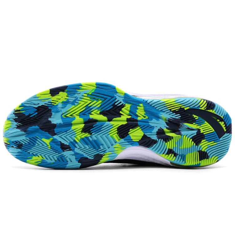 Anta The Shield 1 Comfortable Cushioning Slip Resistant Abrasion Resistant High Top Basketball Shoes Men's Blue 91711101-2