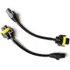 NHAUTP 2Pcs For Toyota Corolla Camry Prius Yaris Vios Levin CHR Fog Lights Conversion Cable H11 Male To L1B Female adapter plug