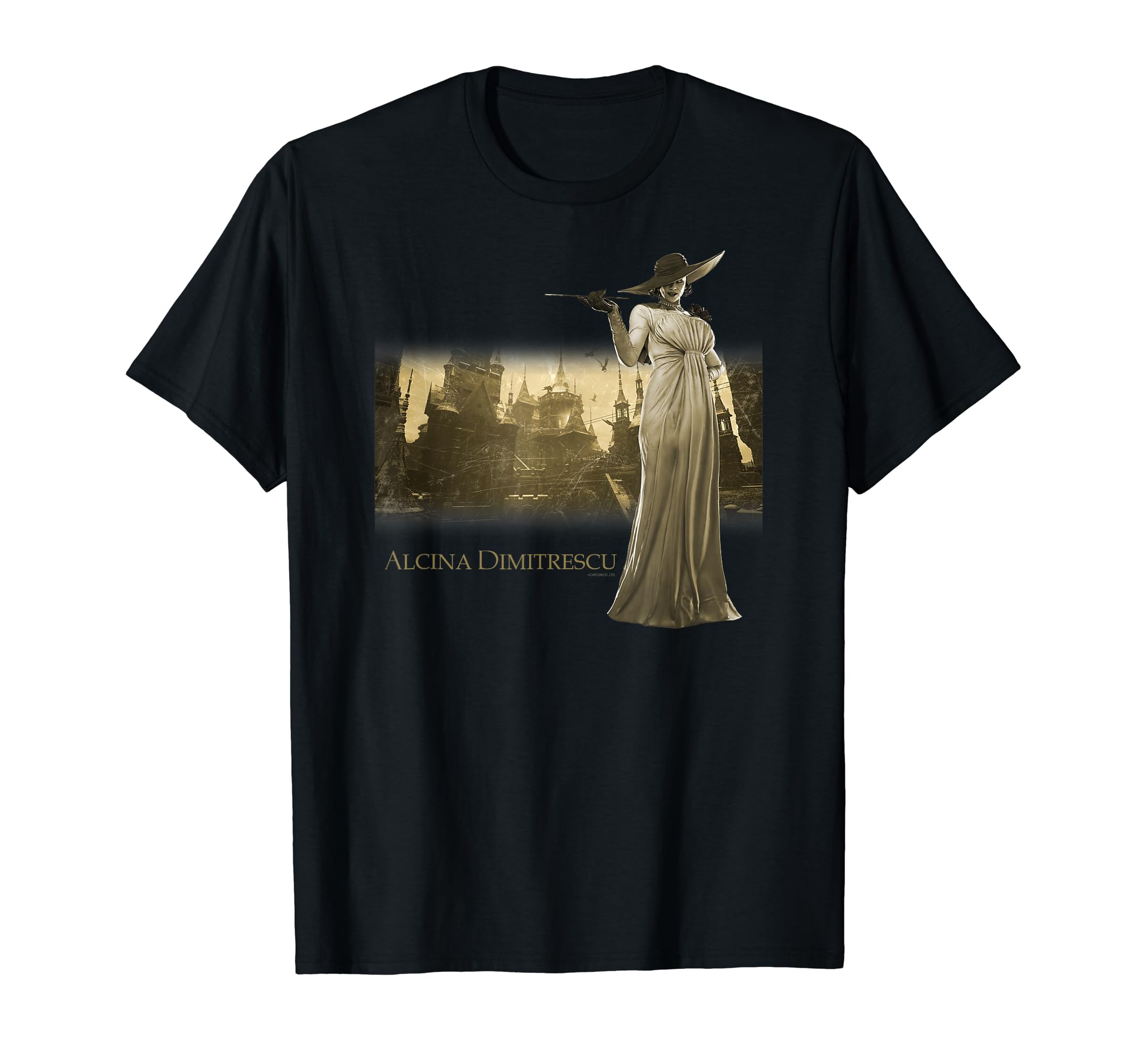 

BIOHAZARD VILLAGE GOLD EDITION Domitrescu T-shirt чорний