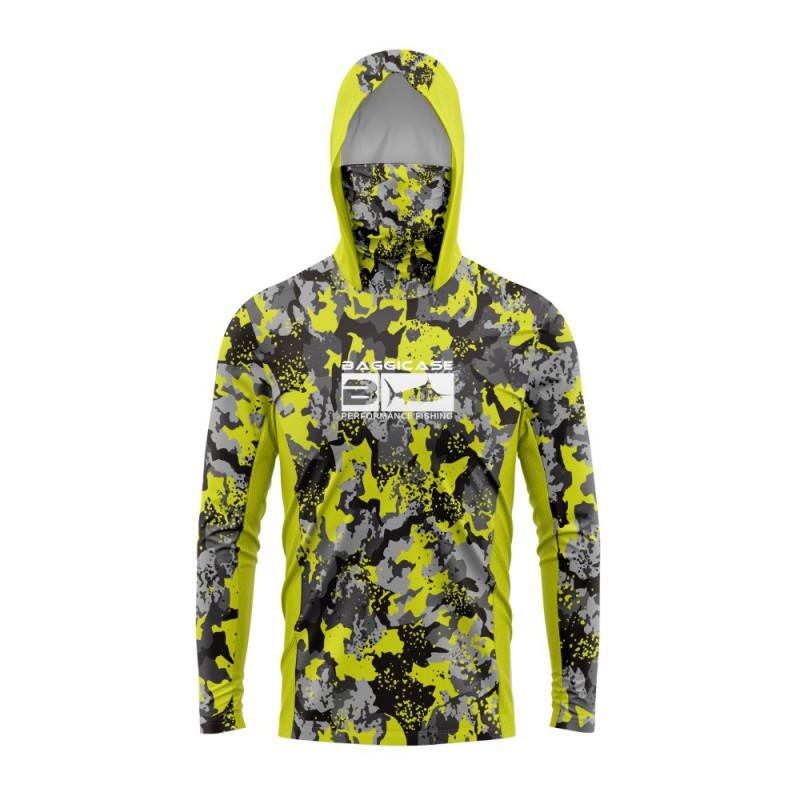 BAGGICASE Angelbekleidung Outdoor Sportbekleidung Mit Kapuze Maske Sonnenschutz Schnelltrocknend Atmungsaktiv
