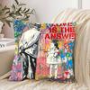 Banksy Street Graffiti Pillow Case Cushion Cover Soft Cute Throw Pillow Case For Car Sofa Pillowcase Polyester With Zipper