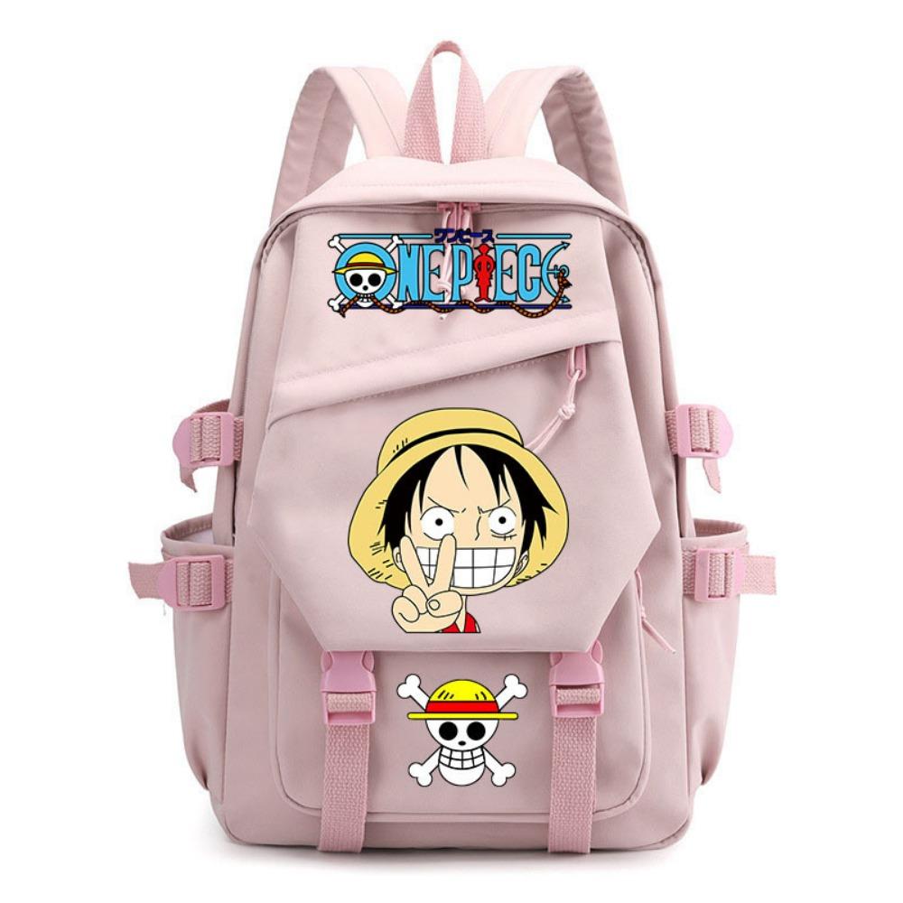 Anime ONE PIECE schoolbag children's backpack primary school bag male and female junior high school students college students campus backpack