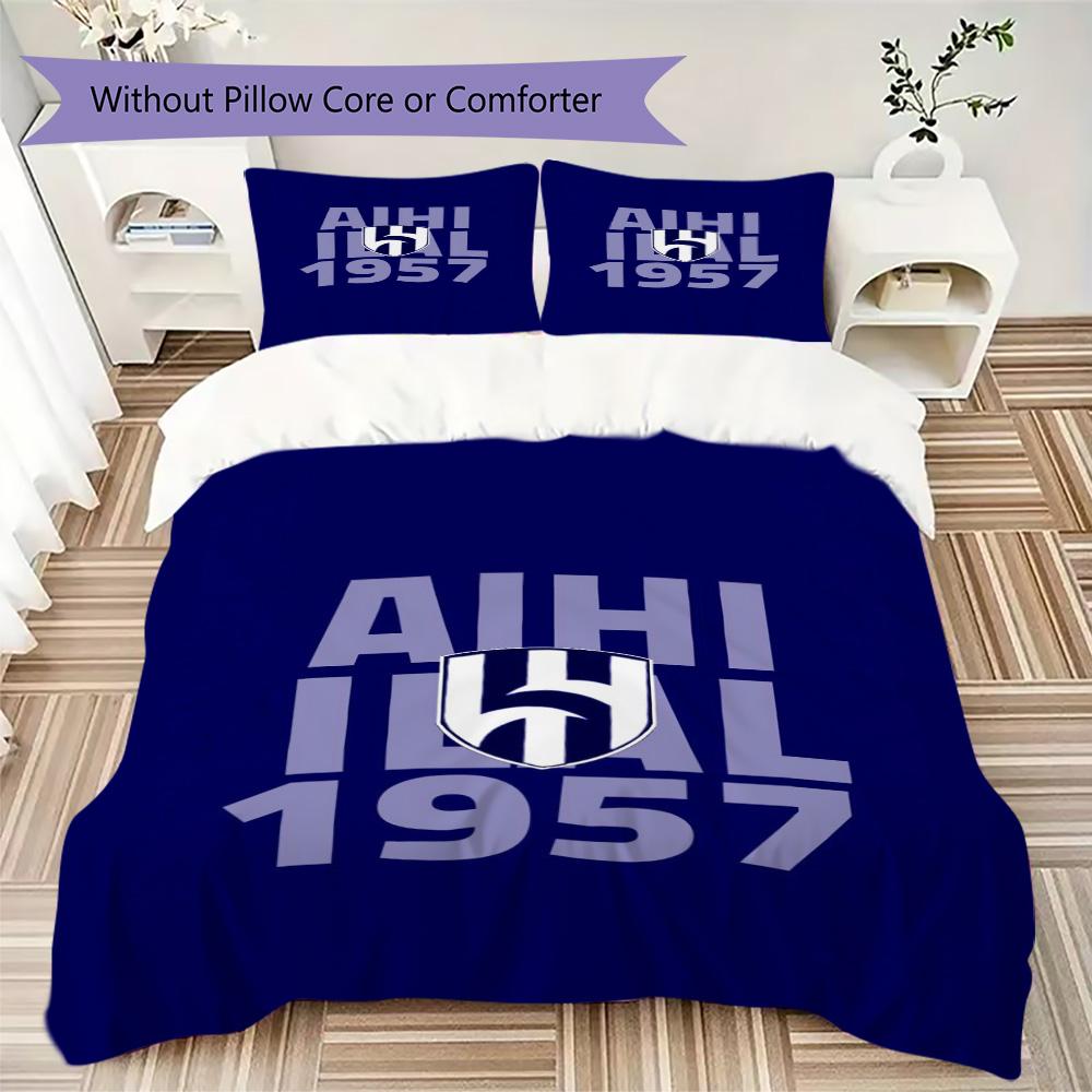 Roshn Saudi League football team Al Hilal SFC Neymar da Silva Santos Júnior Home Decoration Soft Bedding Down Pillowcase Duvet Cover (without core) K4