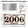 2D Flat, Vintage Metal Decorative Sign | Limited 2006 Edition Birth Year Wall Decor, Perfect for Garage, Bar, Living Room