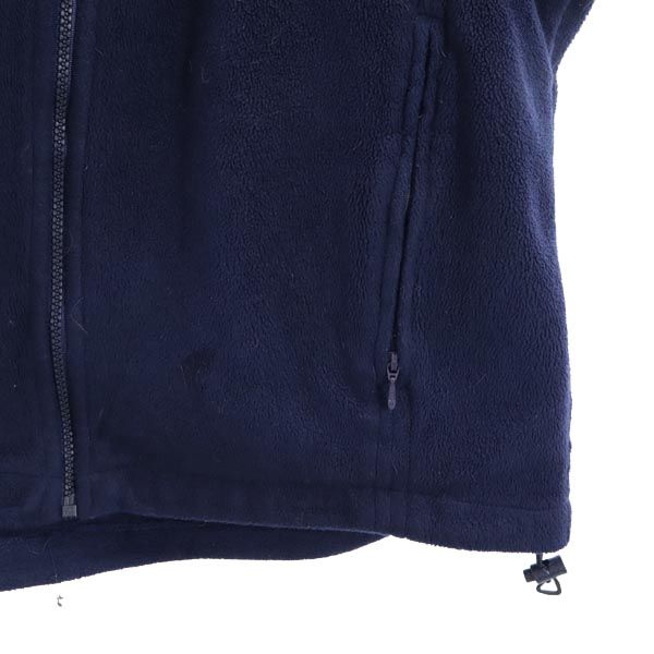 Columbia 90s Old Fleece Jacket M Navy Outdoors Women Used