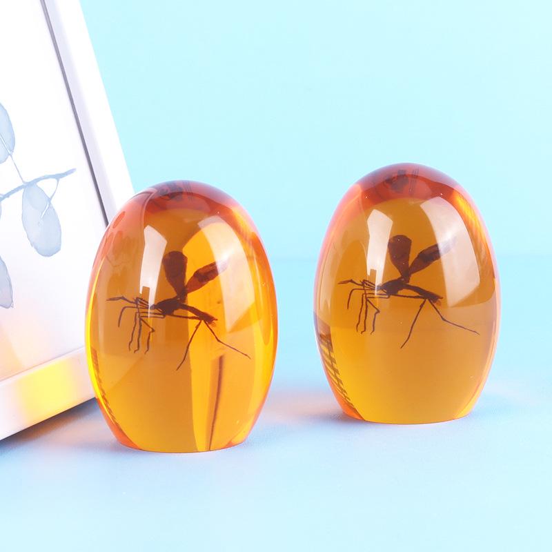 

2D Printed Orange Resin Mosquito Ball Ornaments – Creative Gifts 7.6 x 5.9 cm оранжевый