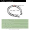 Genuine 925 Silver Link Chain Bracelet For Man 10mm 20cm Bangle