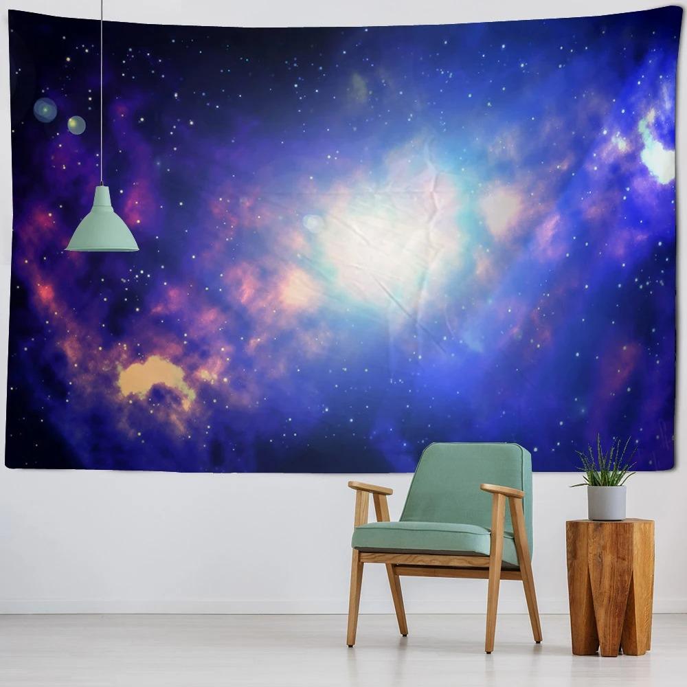 

Вселенная Галактика Звездное небо Гобелен Офис Гостиная Гобелен Украшения Дома Настенный Гобелен 100x75cm