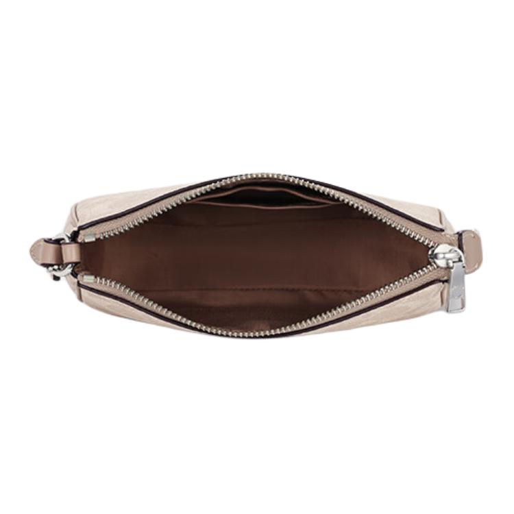 Coach Nolita 19 Micro Logo Zipper Closure Synthetic Leather Mahjong Bag Handheld Shoulder Bag Small Women Bags Beige CW426-SVPWH