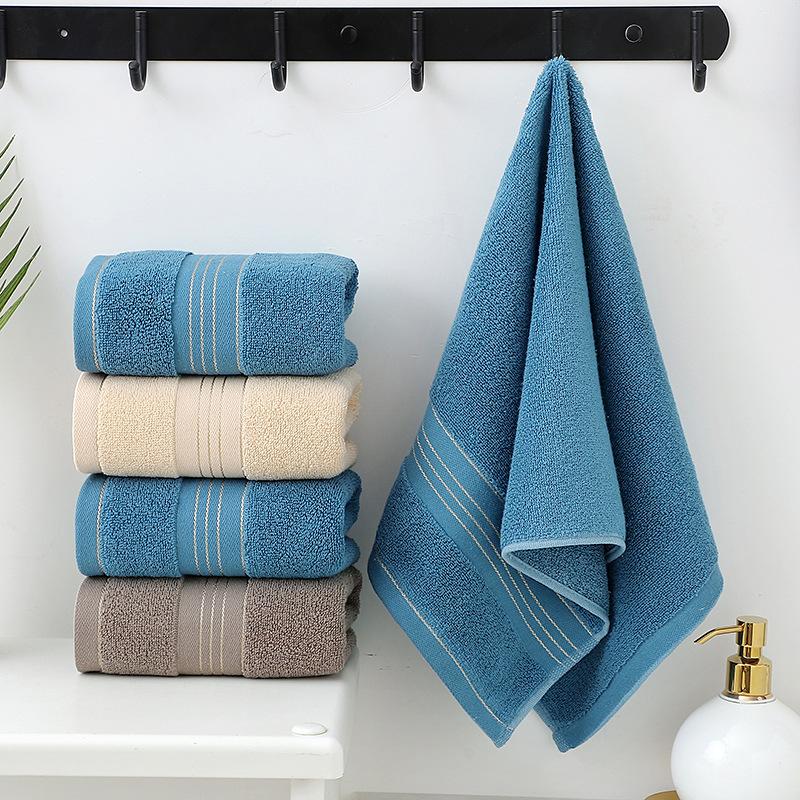 Pure Cotton Towel Absorbent Thickened Universal Cartoon Cotton Face Towel Gift Dark Color