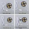 USB Plug-in Touch Switch Dimmable LED Strip Light, Flexible 5V Self-Adhesive, 320 COB LEDs