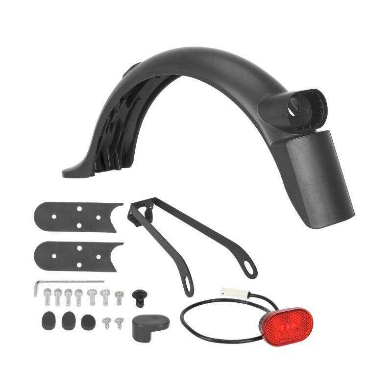 

Electric Scooter Rear Mudguard Tire Splash Mudguard with Rear Taillight Back Guard for M365 Scooter Mudguard Brackets темно-сірий колір
