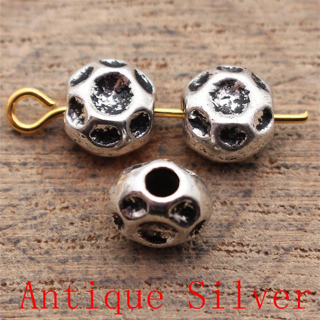 Charms Piatto Torsione Foro Grande Perline Sfuse Per Braccialetto Collana Gioielli Fabbricazione Componenti