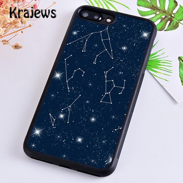 Krajews Starry Night space constellations stars Phone Case For iPhone 17 Air 16 15 14 plus 11 12 13 pro max coque Fundas