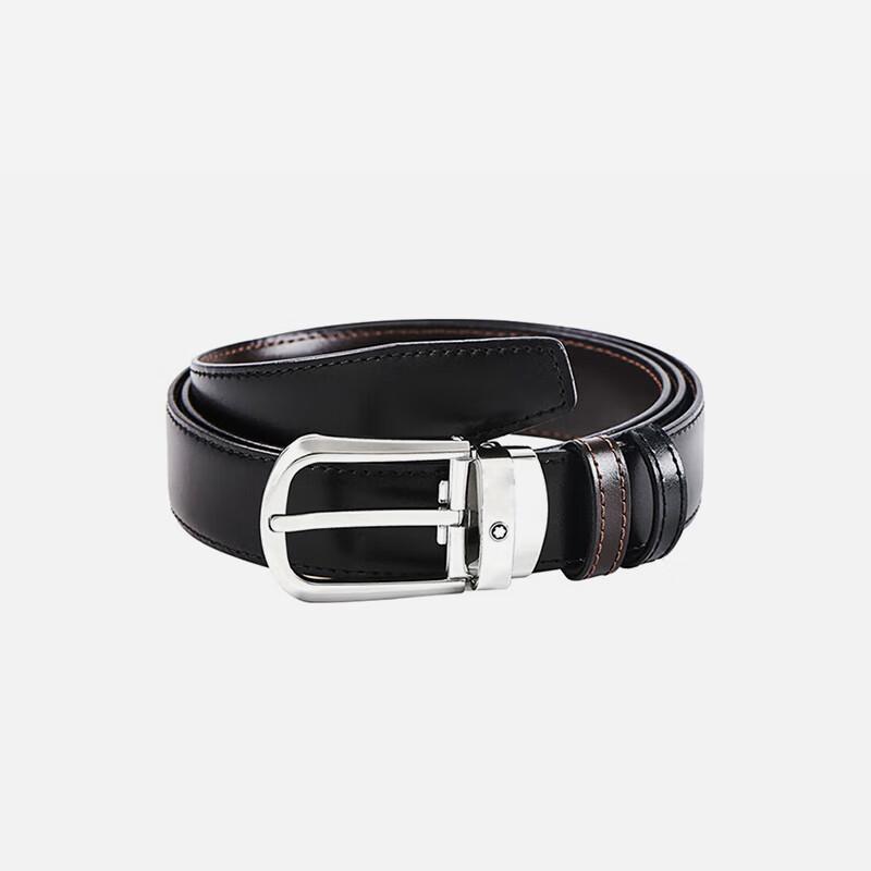 Montblanc Men's Reversible Leather Pin Buckle Belt