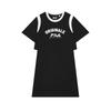 Original Casual Fashion Letter Round Neck Short Sleeve Dress Women Dresses Black F11W429308FBK