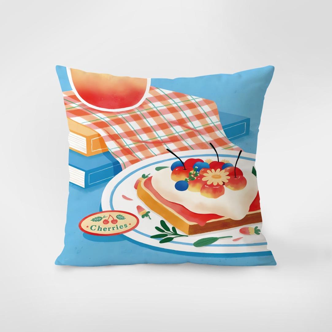 

Пикник Узор Декоративная наволочка Спальня Гостиная Квадратная Наволочка для подушки 40x40cm