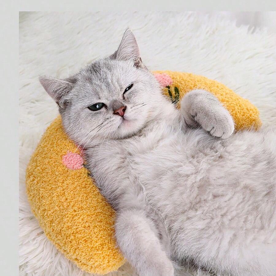 Pet Supplies Dog and Cat Pillow Protects Cervical Spinee Deep Sleep U-Shaped Pillow Kitten and Puppy Pillow Practical Household Product