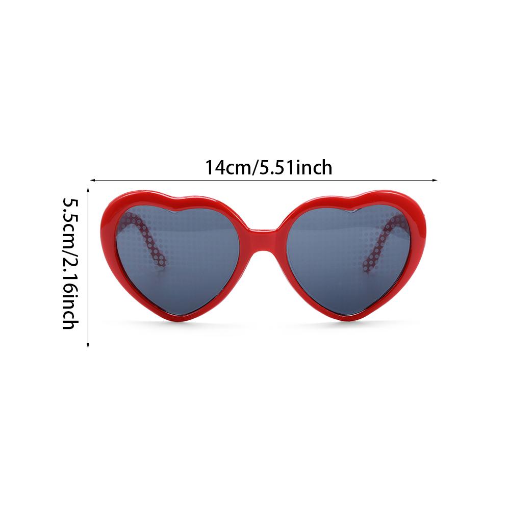 Durable Heart-shaped Lights Become Love Image Heart Diffraction Glasses Special Effect Glasses