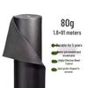 80g Black Non-woven Fabric Weed Control Roll, 1.8×91m, Water Permeable & UV Resistant.