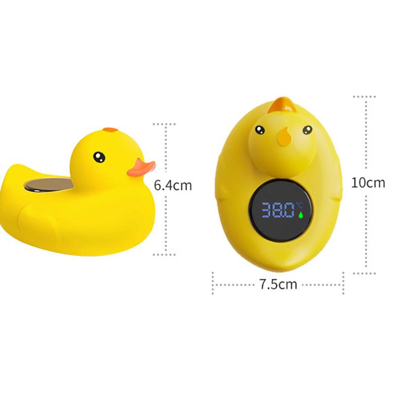1 Stück Thermometer Kleine Gelbe Ente Baby Badewanne Dusche Wasserthermometer Babysicher Temperatursensor Schwimmend Wasserdicht Baby