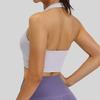 New neck back sports double-sided brocade high elastic breathable removable chest pad yoga vest bra