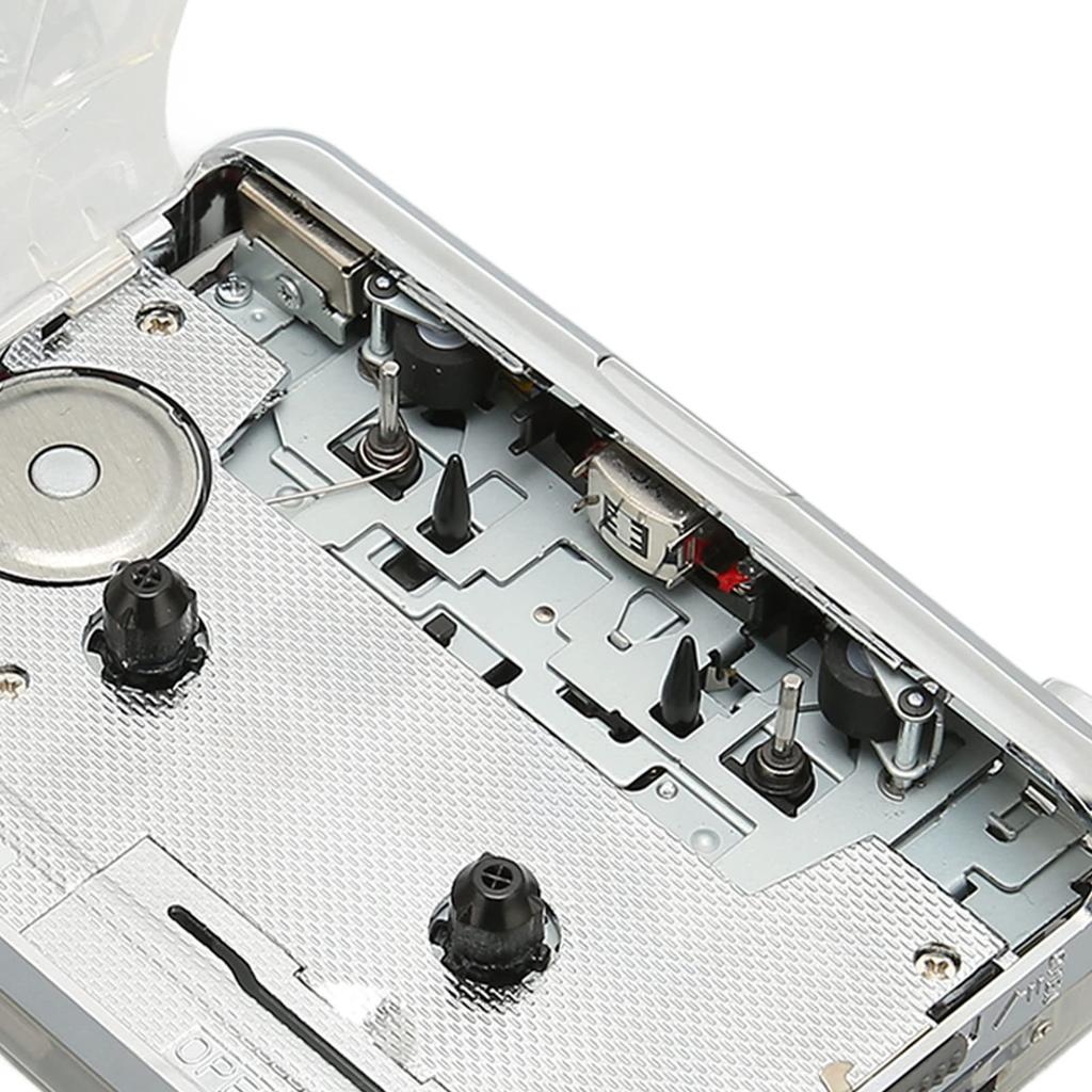 Portable Cassette Compact Personal Walkman Cassette Tape Player with Auto Reverse Headphone Stereo Clear FM Auto Reverse Function Player, Recorder,